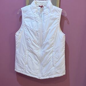 Red Camel White Quilted Vest